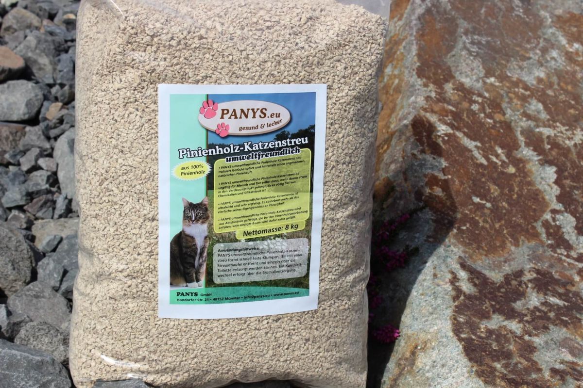 Katzenstreu aus umweltfreundlichem Pinienholz