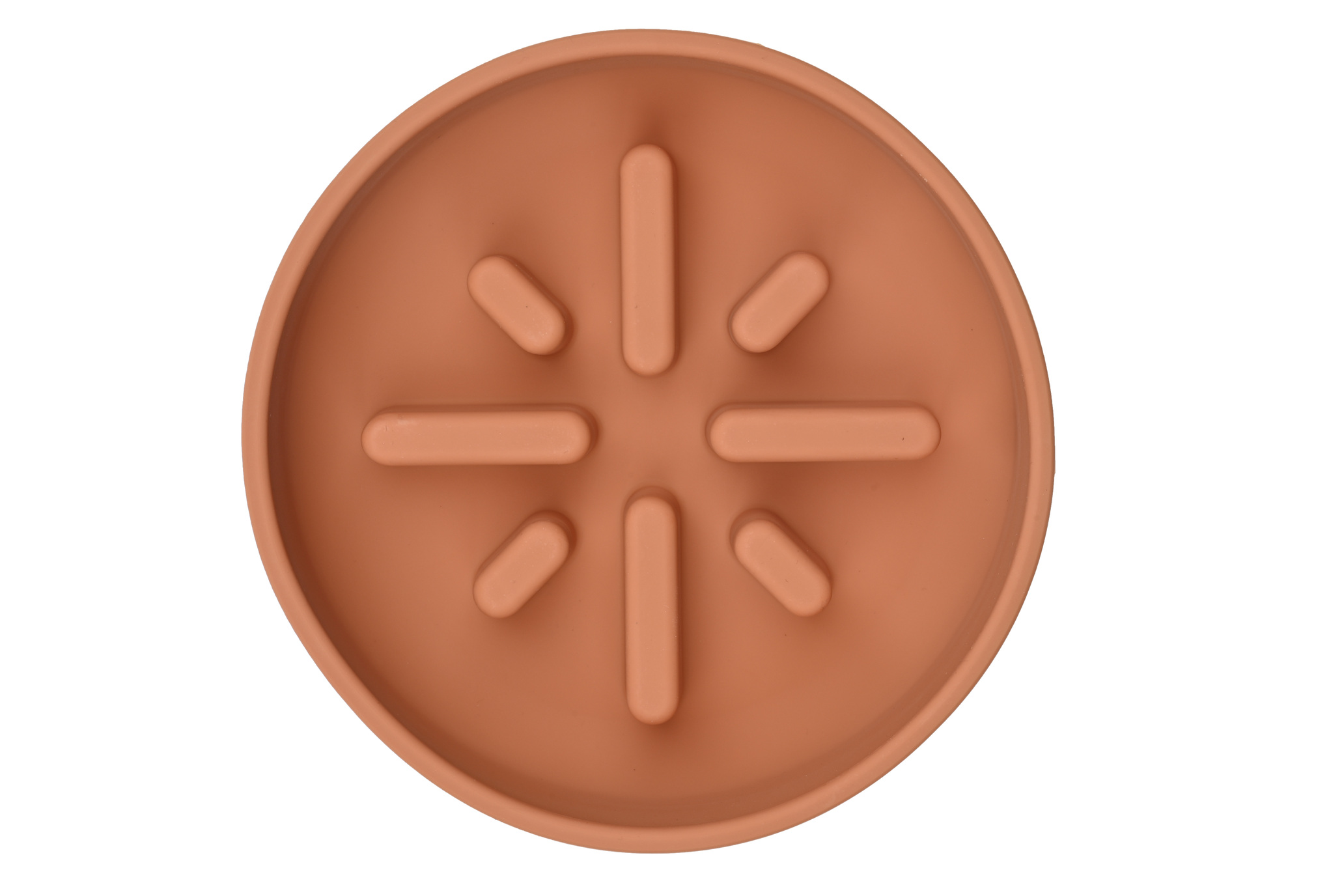 Slow Feeder Bowl 1400 ml für Schnellfresser - Farbe: Terracotta